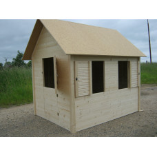 Dětský dřevěný domek Komfort 140x180x185 cm