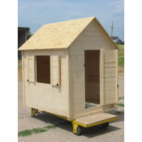 Dětský domek dřevěný Standard 120x140x170 cm