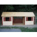 Dětský domek dřevěný Standard s přesahem střechy 120x140x170 cm