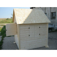 Dětský dřevěný domek Klasik 140x140x180 cm